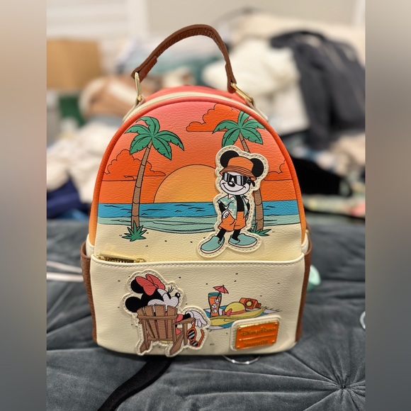 Loungefly Disney Beach Theme Backpack - Picture 1 of 3
